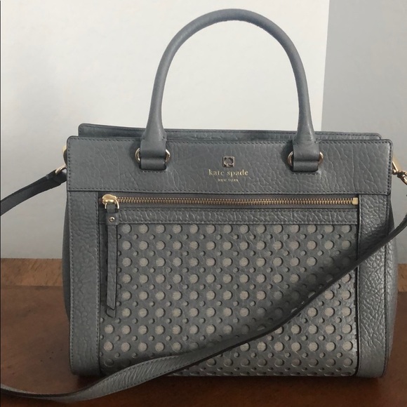 kate spade Handbags - Kate Spade gray leather bag